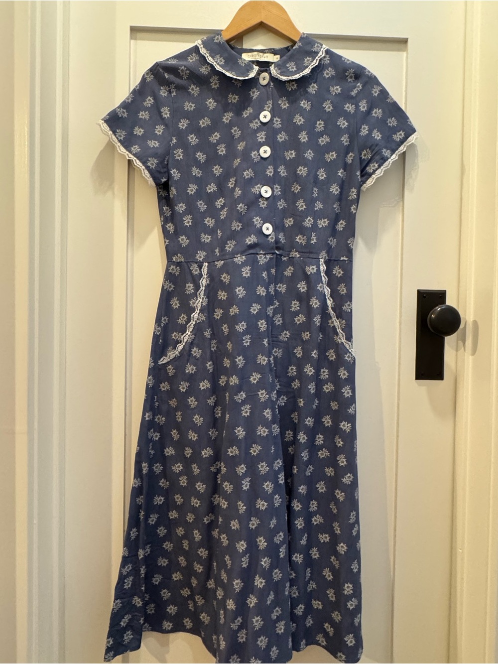 Christy Dawn -The Sebastian Dress in Slate Floral